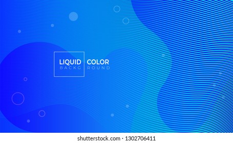 Creative geometric liquid poster for brochure, catalog. Gradient color abstract geometric background with lines. 