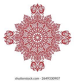 Creative Geometric mandala background design.