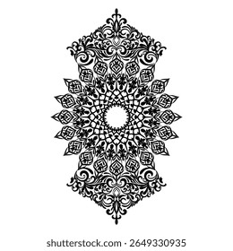 Diseño de fondo de mandala geométrico creativo.
