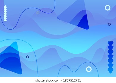 Creative geometric. Minimal Blue Pattern. Liquid dynamic shapes abstract . Visual Supply Company background for gift card, Poster on wall poster template, landing page, ui, ux ,coverbook, baner,