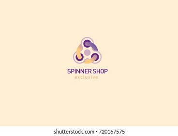 Creative geometric modern logo fidget spinners