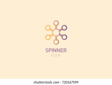 Creative geometric modern logo fidget spinners