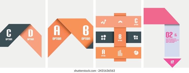 Creative geometric modern template design