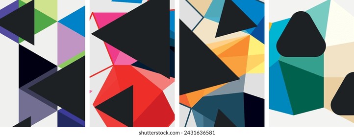 Creative geometric modern template design