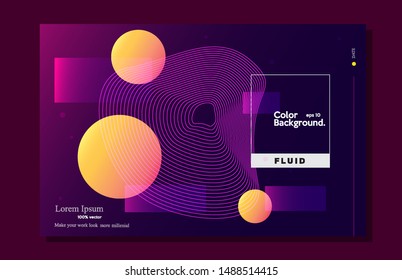 Creative geometric modern. Trendy shape color composition eps10 -vector