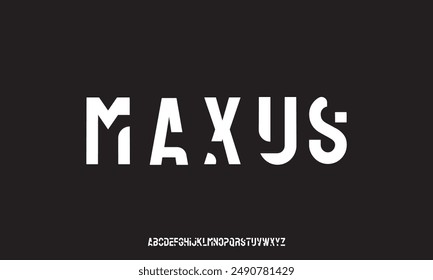 Creative geometric modern urban alphabet font. Digital abstract futuristic, fashion, sport, minimal technology typography.