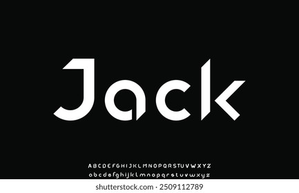 Creative geometric modern urban alphabet font. Digital abstract futuristic, fashion, sport, minimal technology typography.