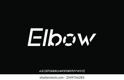 Creative geometric modern urban alphabet font. Digital abstract futuristic, fashion, sport, minimal technology typography.