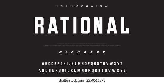 Creative geometric modern urban alphabet font. Digital abstract futuristic, fashion, sport, minimal technology typography.