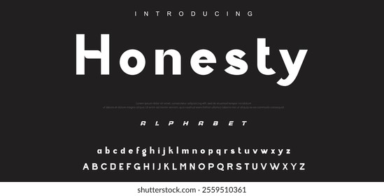 Creative geometric modern urban alphabet font. Digital abstract futuristic, fashion, sport, minimal technology typography.