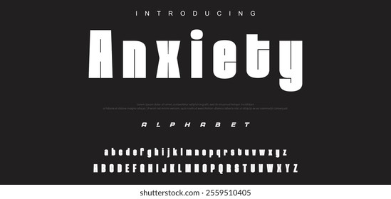 Creative geometric modern urban alphabet font. Digital abstract futuristic, fashion, sport, minimal technology typography.