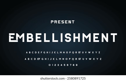 Creative geometric modern urban alphabet font. Digital abstract futuristic, fashion, sport, minimal technology typography.