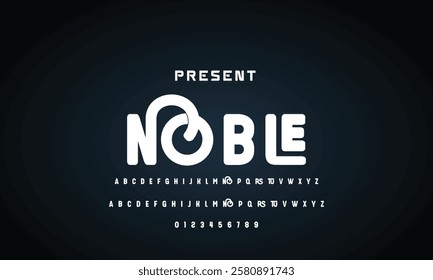 Creative geometric modern urban alphabet font. Digital abstract futuristic, fashion, sport, minimal technology typography.