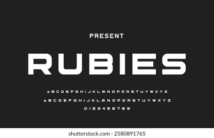 Creative geometric modern urban alphabet font. Digital abstract futuristic, fashion, sport, minimal technology typography.