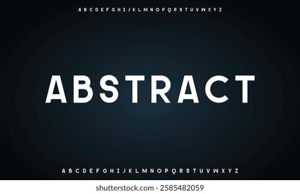 Creative geometric modern urban alphabet font. Digital abstract futuristic, fashion, sport, minimal technology typography.