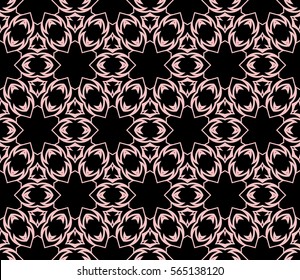 creative geometric ornament on background. Seamless vector illustration. For interior design, wallpaper, invitation