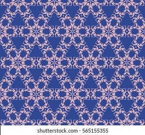 creative geometric ornament on background. Seamless vector illustration. For interior design, wallpaper, invitation
