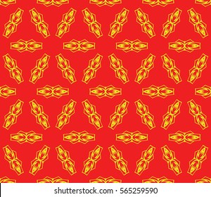 creative geometric ornament on background. Seamless vector illustration. For interior design, wallpaper, invitation