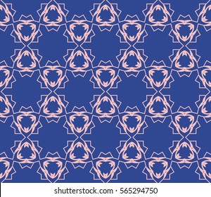 creative geometric ornament on background. Seamless vector illustration. For interior design, wallpaper, invitation