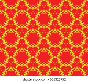 creative geometric ornament on background. Seamless vector illustration. For interior design, wallpaper, invitation