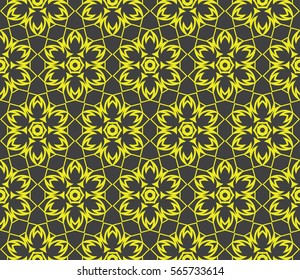 creative geometric ornament on background. Seamless vector illustration. For interior design, wallpaper, invitation