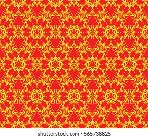 creative geometric ornament on background. Seamless vector illustration. For interior design, wallpaper, invitation