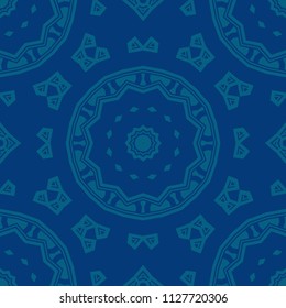 creative geometric ornament on color background. Seamless vector illustration. For finest interior design, wallpaper