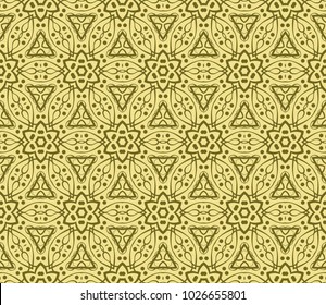 Creative Geometric Ornament. Seamless Vector Illustration. Design for Fashion,Textile
