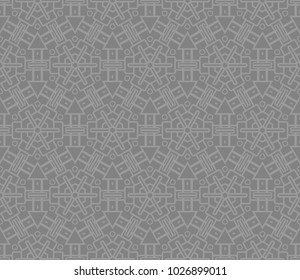 creative geometric ornament. seamless vector illustration. design for fashion, interior, textile