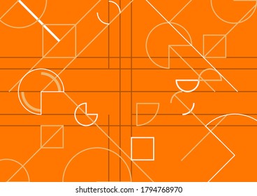 Creative geometric page for business documents template. Presentation for customer. Client brief show pattern poster.