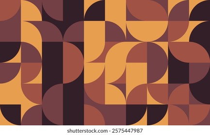 Creative geometric pattern with mosaic shapes and seamless design. Ideal for modern posters, backgrounds, or abstract textile prints.