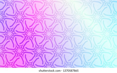 Creative geometric pattern with Soft Color Gradient Background. For Greeting Card, Flyer, Invitation. Vector Illustration