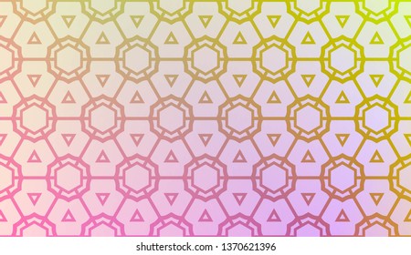 Creative geometric pattern with Soft Color Gradient Background. For Greeting Card, Flyer, Invitation. Vector Illustration