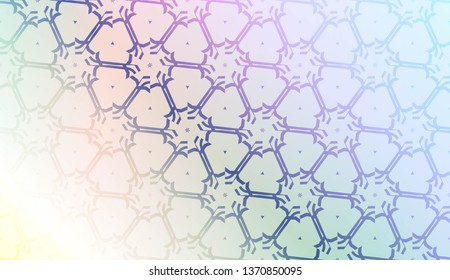 Creative geometric pattern with Soft Color Gradient Background. For Greeting Card, Flyer, Invitation. Vector Illustration