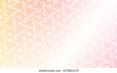 Creative geometric pattern with Soft Color Gradient Background. For Greeting Card, Flyer, Invitation. Vector Illustration