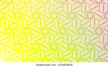 Creative geometric pattern with Soft Color Gradient Background. For Greeting Card, Flyer, Invitation. Vector Illustration