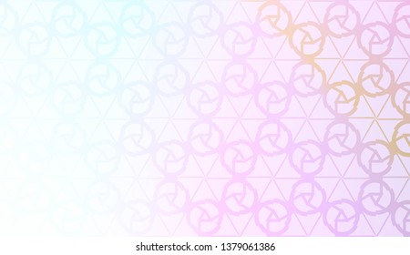 Creative geometric pattern with Soft Color Gradient Background. For Greeting Card, Flyer, Invitation. Vector Illustration