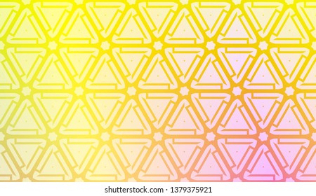 Creative geometric pattern with Soft Color Gradient Background. For Greeting Card, Flyer, Invitation. Vector Illustration