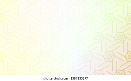 Creative geometric pattern with Soft Color Gradient Background. For Greeting Card, Flyer, Invitation. Vector Illustration
