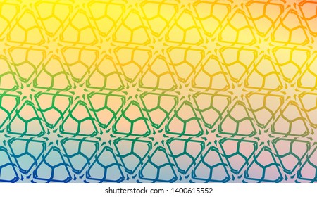 Creative geometric pattern with Soft Color Gradient Background. For Greeting Card, Flyer, Invitation. Vector Illustration