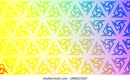 Creative geometric pattern with Soft Color Gradient Background. For Greeting Card, Flyer, Invitation. Vector Illustration