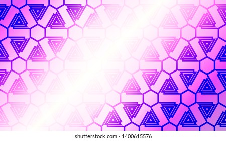 Creative geometric pattern with Soft Color Gradient Background. For Greeting Card, Flyer, Invitation. Vector Illustration