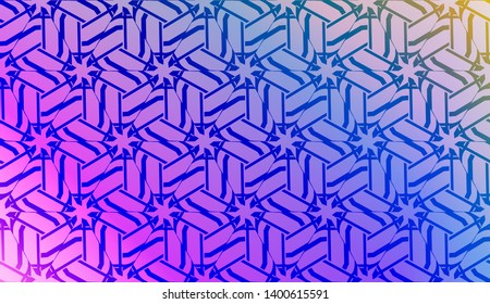 Creative geometric pattern with Soft Color Gradient Background. For Greeting Card, Flyer, Invitation. Vector Illustration