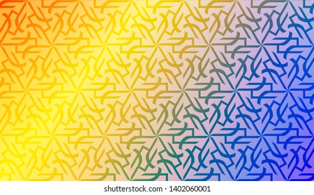 Creative geometric pattern with Soft Color Gradient Background. For Greeting Card, Flyer, Invitation. Vector Illustration