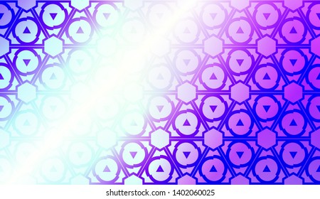 Creative geometric pattern with Soft Color Gradient Background. For Greeting Card, Flyer, Invitation. Vector Illustration