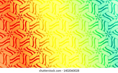 Creative geometric pattern with Soft Color Gradient Background. For Greeting Card, Flyer, Invitation. Vector Illustration