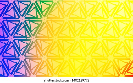 Creative geometric pattern with Soft Color Gradient Background. For Greeting Card, Flyer, Invitation. Vector Illustration