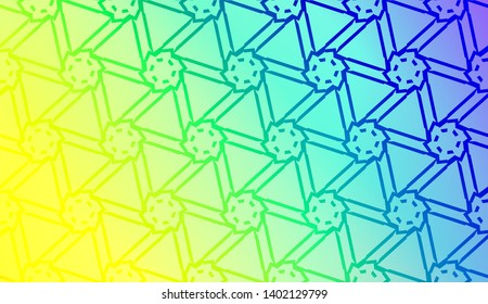 Creative geometric pattern with Soft Color Gradient Background. For Greeting Card, Flyer, Invitation. Vector Illustration