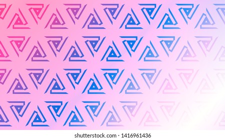 Creative geometric pattern with Soft Color Gradient Background. For Greeting Card, Flyer, Invitation. Vector Illustration