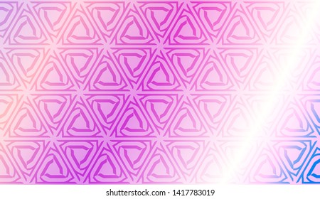 Creative geometric pattern with Soft Color Gradient Background. For Greeting Card, Flyer, Invitation. Vector Illustration